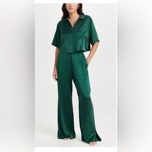 LUNYA silk high rise pant set